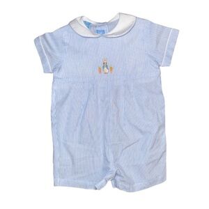 Blue Striped Kids Romper